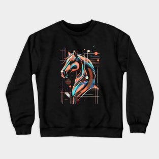 Horsehead abstract Crewneck Sweatshirt